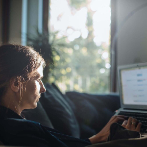 Woman considering debt reduction strategies